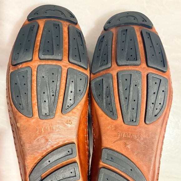 Pikolinos Brown Leather Driving Shoes 45 (US 11.5–12) Handmade Comfort Moccasins - Picture 11 of 16